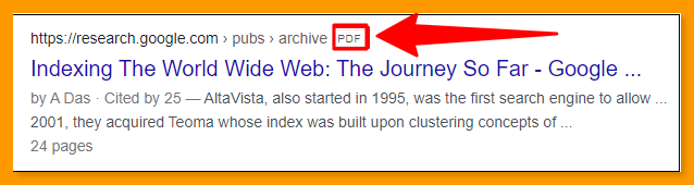 Google's approach to PDFs